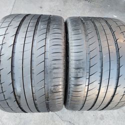 2 USED TIRES MICHELIN PILOT SPORT 295/30/19