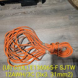 Ridgid 100' Heavy Duty 12-3 Construction Grade Extension Cord 