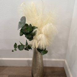 Vase and Fake Plants