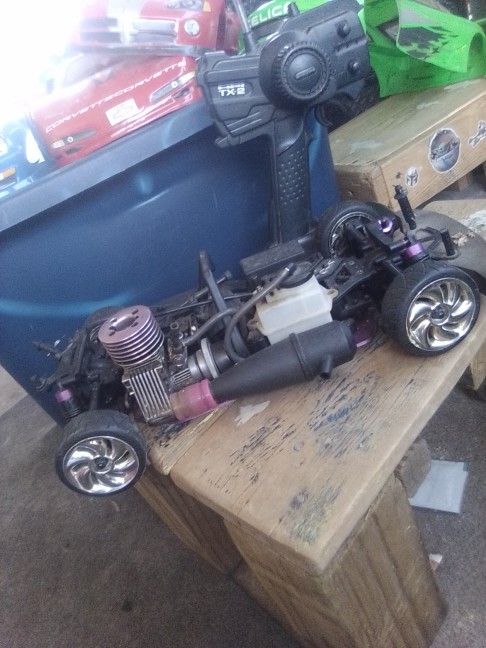 HPI Tx2 Rc Car Runs On Alcohol Fuel