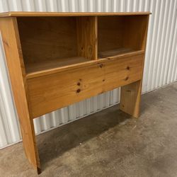 Gothic Furniture Twin Bookcase Headboard (36" High) in Pine