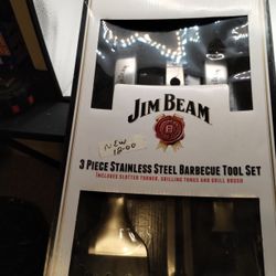 3 PIECE SET.  JIM BEAM BBQ TOOLS