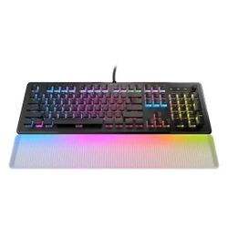 ROCCAT - Vulcan II Max Full-size Wired Keyboard with Optical Titan Switch, RGB Lighting, Aluminum Top Plate and Palm Rest – Black