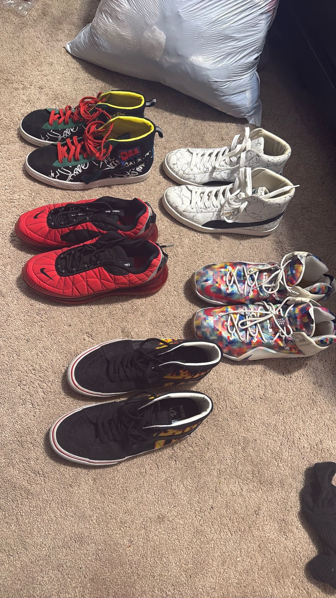 Nike, LeBron, Vans, puma