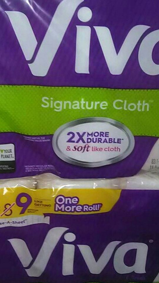Viva Paper Towels 6=9 Rolls Choose A Sheet! NEW!