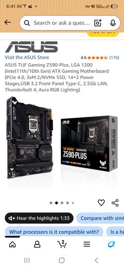 Mobo lga 1200 - Asus tuff gaming z590 plus