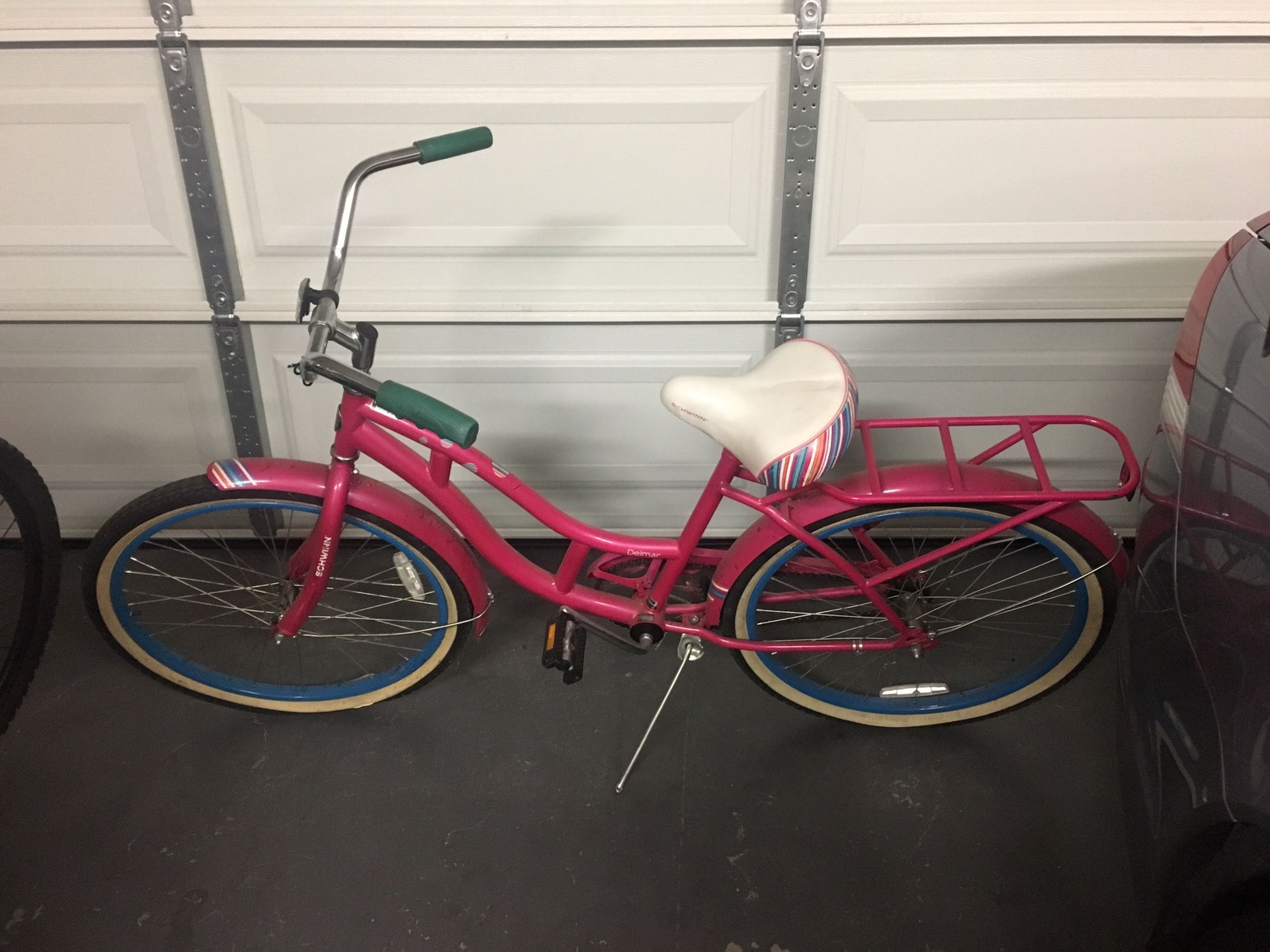 Child-size Pink Bicycle