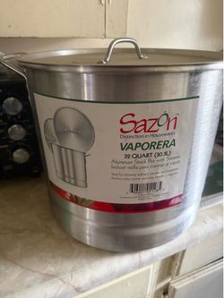 Aluminum Stock pot 32 quart /Vaporera