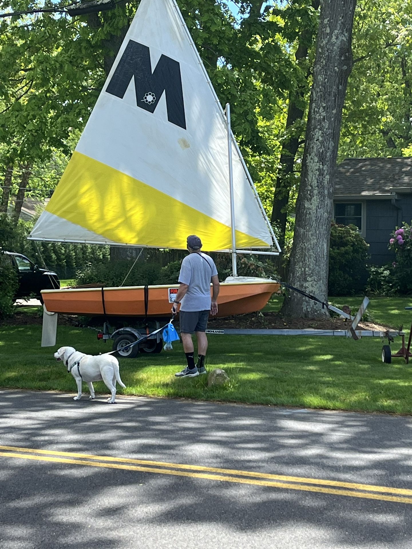 Sailboat and Trailer
