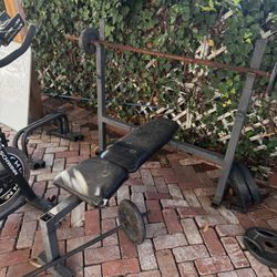 2x Bench Presses And Weights! 