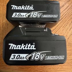 Makita 18V LXT High Capacity Battery Pack 3.0Ah with Fuel Gauge (2 for $110) New