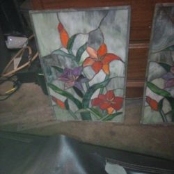 Antique Stain Glass Panels 