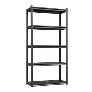 5-Shelf Metal Shelves Pantry Organizer Storage Adjustable Garage Industrial Shelving Unit Storage Utility Rack, Black brand new in box $60 B17(3)