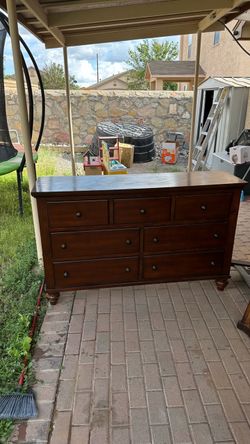 Dresser with mirror