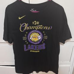 Los Angeles Lakers 2020 Championship Shirt Size Men’s Large
