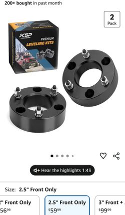 Ksp 2.5 leveling kit