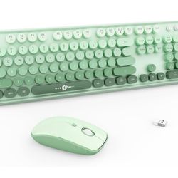 FOPETT Wireless Keyboard and Mouse Combo 