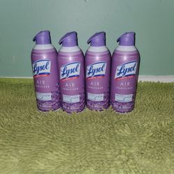 4 Lysol 10oz Lavender Sky Scent