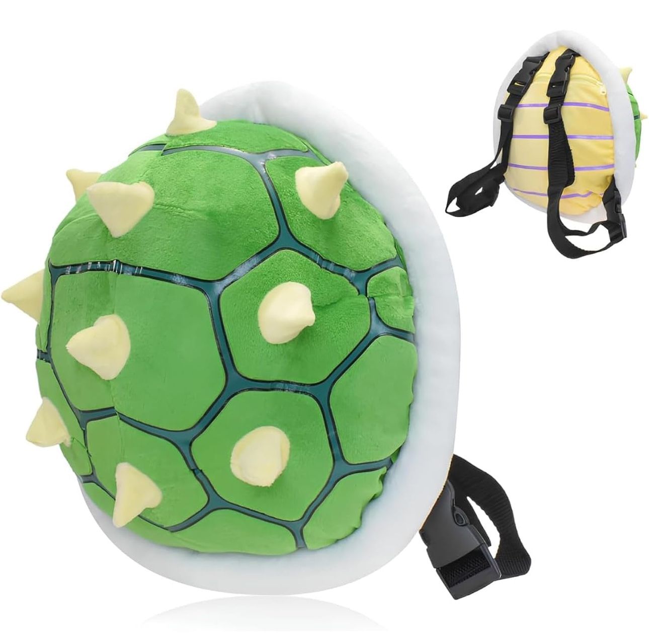 Backpack Ultra Yellow Spiked Turtle Shell Backpack Role Play Costume Accessory Prop Soft toy