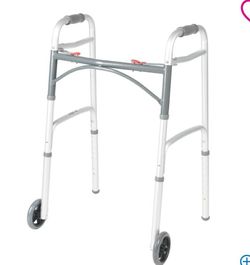 2 Button Adult Folding Walker