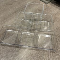 Lot Of 4 Stackable Organization Containers And Bins 