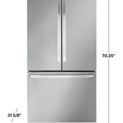 ❄️NEW LG 26.5 CuFt French Door Counter-Depth Fridge Refrigerator w/Water & Ice Stainless LRFLC2706S