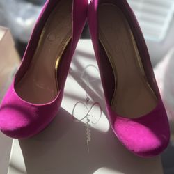 Jessica Simpson Platform Magenta Color Heels