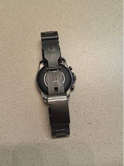Dark gray fossil smart watch