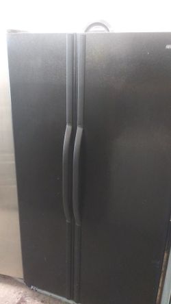 Black refrigerator