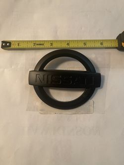 Nissan Emblem NEW Matte Black 