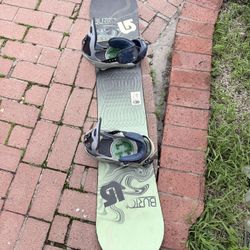 Burton 144cm Snowboard With Bindings