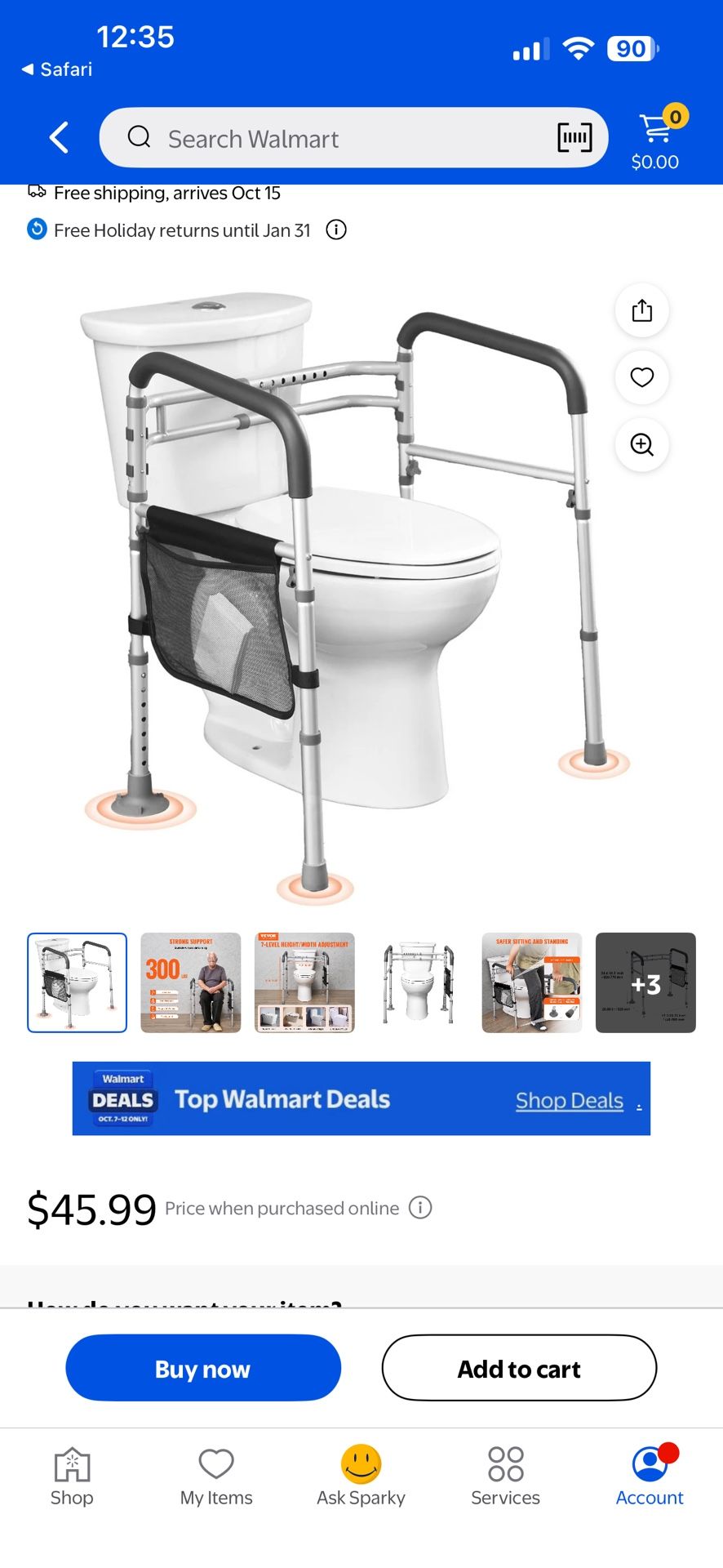 Toilet Safety Rails