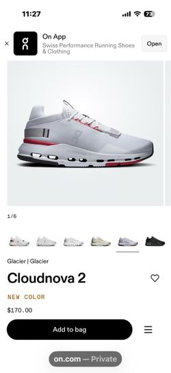 On shoes Cloudnova 2 New size 8 Men