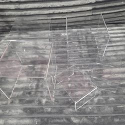 Small Arcylic Clear Risers