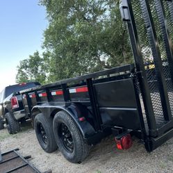 7x12 Utility Trailer Double Axel