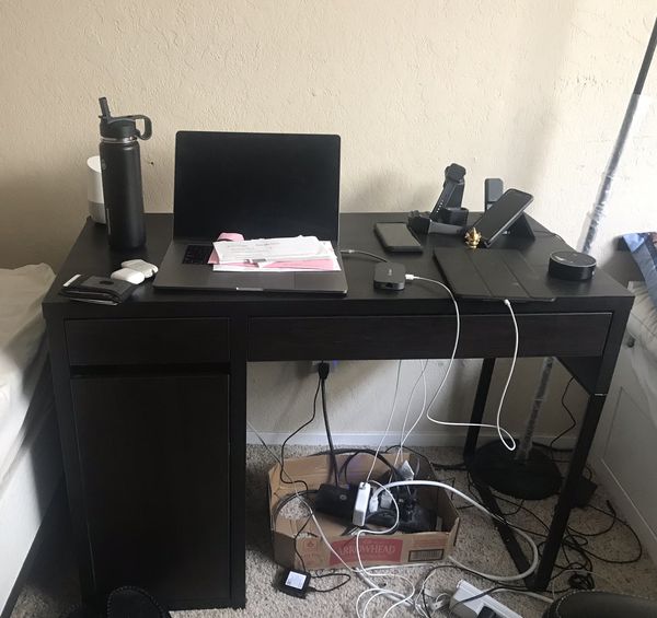 Malm Desk Black Brown Computer Table For Sale In Los Altos Ca