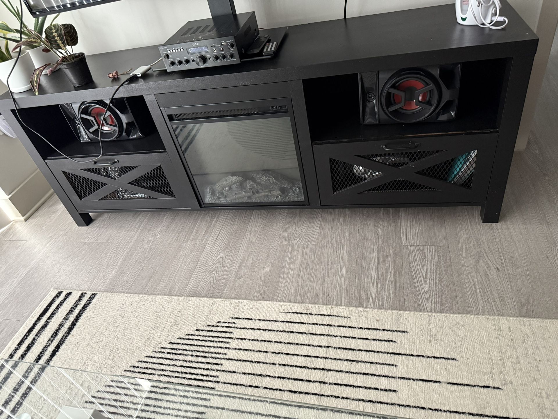 Fireplace TV Stand