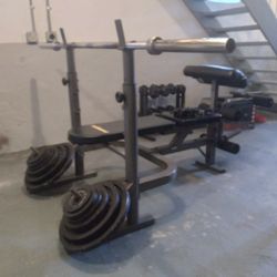 Olympic Bar And Plates 