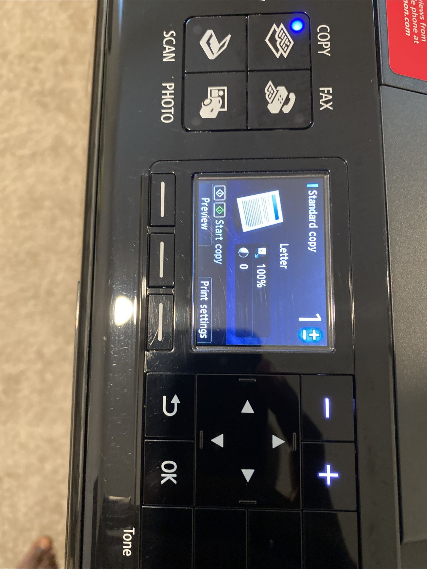 Canon PIXMA MX512 Wireless Inkjet All-in-One Printer Scanner Copier Fax