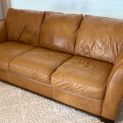 Italsofa Leather Couch 