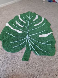 Monstera Leaf Shaped Area Rug