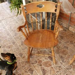 2 Solid Wood Chairs