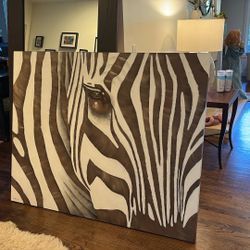 Large Zebra Painting