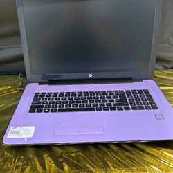 Purple HP laptop 