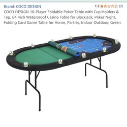 Poker / Black Jack Table 