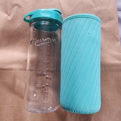 MasonTops Glass Water Bottle
