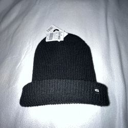 Thirty Two Black Beanie Adult One Size New A027