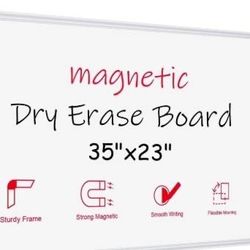 Nice! Large Magnetic White Board Dry Erase 3ftx2ft Wall Mount Framed