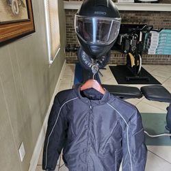 Motorcycle And Helmet For Sale