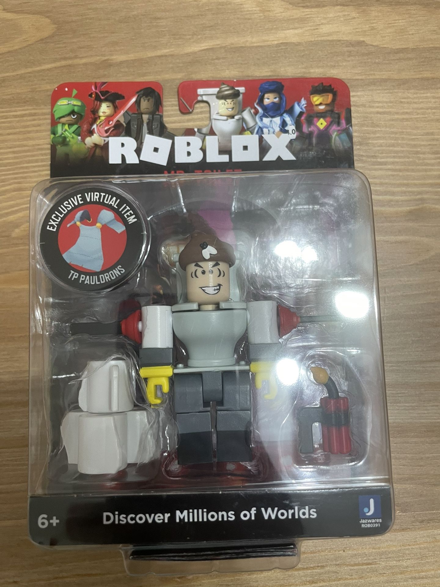 Roblox Mr. Toilet Core Figure w/ Virtual Code Roblox Toilet Character 2021 NIP
